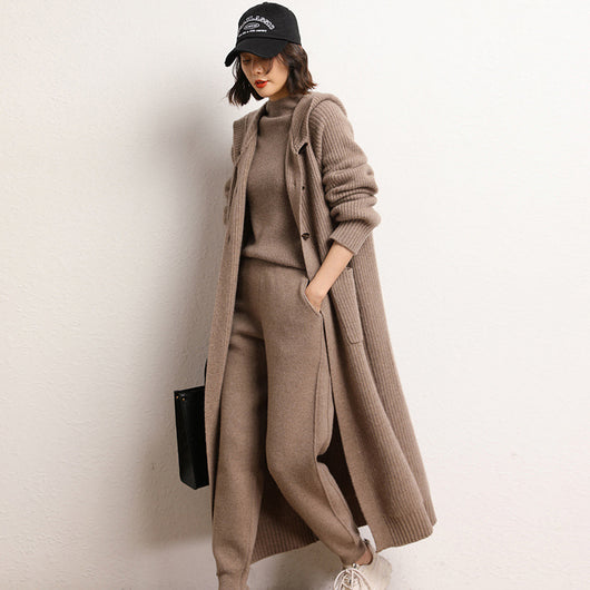 Abrigo Trench Grueso con Capucha y Botones de Cuerno - Image 7
