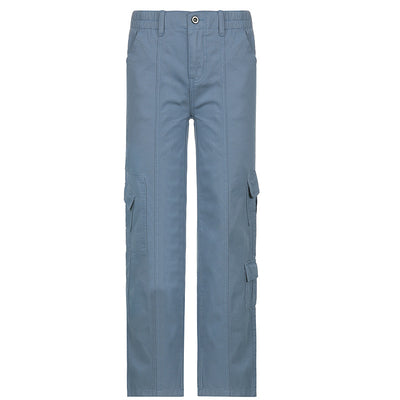 Jeans de Moda Otoño Invierno con Múltiples Bolsillos Estilo Urbano - Image 10