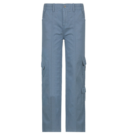 Jeans de Moda Otoño Invierno con Múltiples Bolsillos Estilo Urbano - Image 10