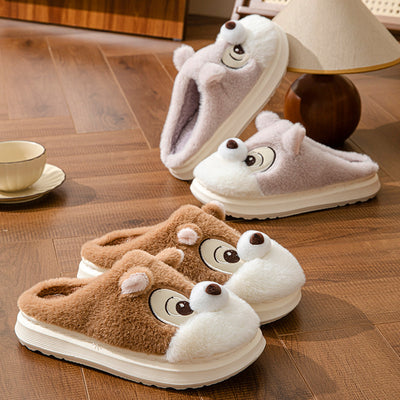 Pantuflas Cálidas con Diseño de Ardilla para el Hogar - Image 13
