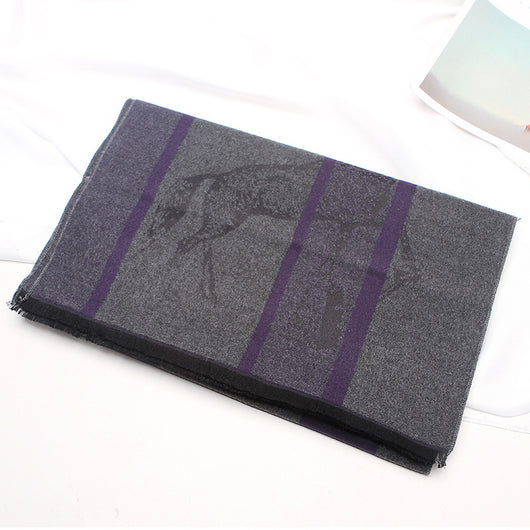 Bufanda Cuadriculada para Hombre Gruesa y Térmica - Image 11