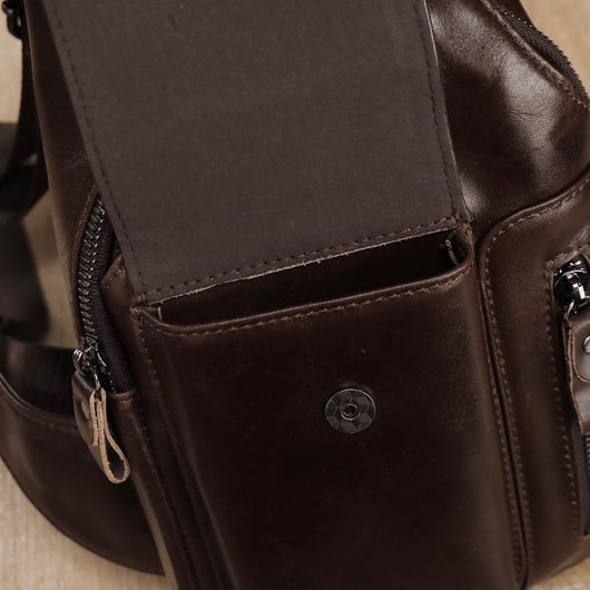 Bolsa Bandolera de Cuero Genuino para Hombre - Estilo Vintage Multifuncional - Image 29