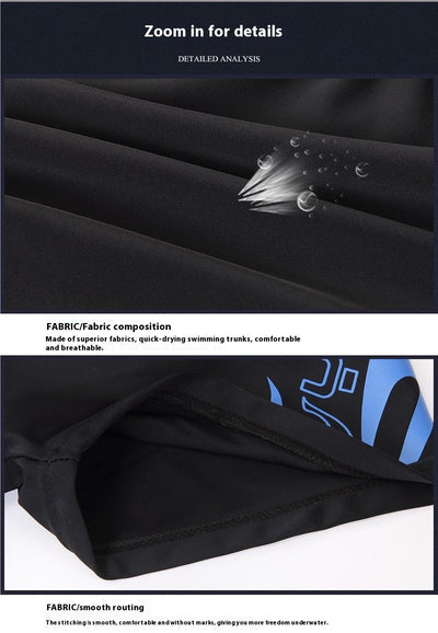 Traje de Baño Boxer Talla Grande con Gorro de Natación - Image 14