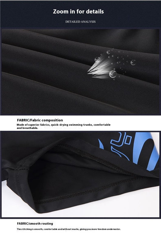 Traje de Baño Boxer Talla Grande con Gorro de Natación - Image 14