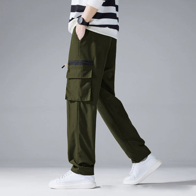 Pantalones Khaki Utility Holgados para Hombre - Estilo Casual Versátil - Image 17