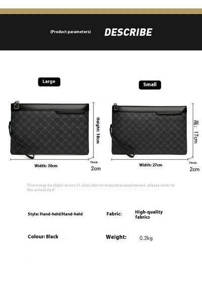 Bolso de Cuero Retro Negro para Hombre - Estilo Vintage - Image 8