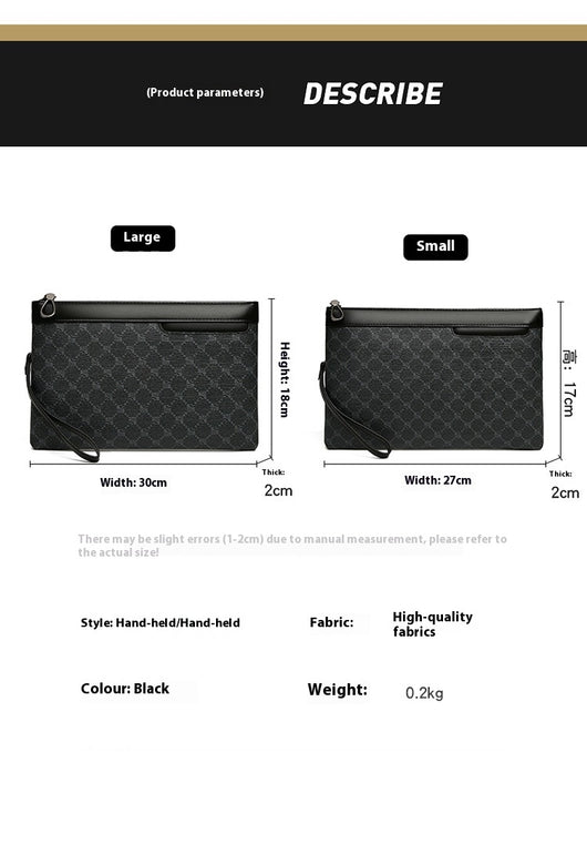 Bolso de Cuero Retro Negro para Hombre - Estilo Vintage - Image 8