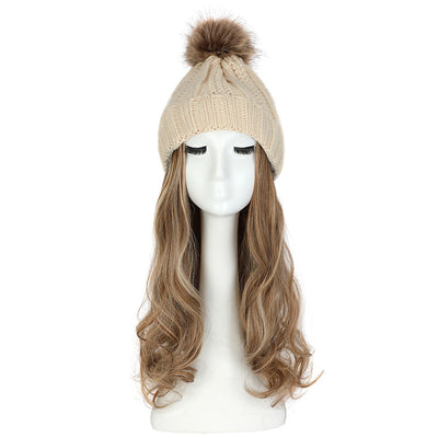 Gorro de Lana con Peluca Desmontable para Mujer - Image 29