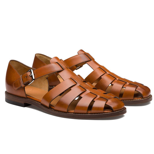 Sandalia Colorblock para Hombre en Cuero Sintético Cosido - Image 2