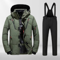 Chaqueta de Invierno para Hombre con Capucha, Plumón de Pato y Múltiples Bolsillos - Image 10