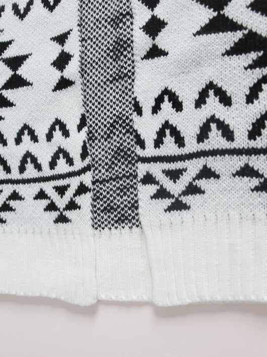 Cardigan Tejido Jacquard - Suéter Casual de Punto Largo - Image 6