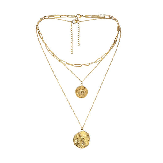 Dije Multilayer Ojo de Sol con Moneda Circular - Image 3