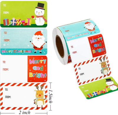 Rollo de Stickers Navideños - Serie Decoración y Regalos - Image 5