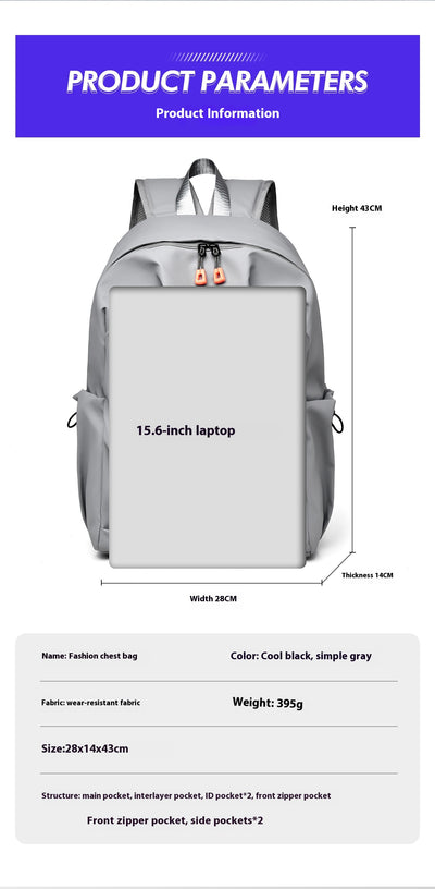 Mochila Casual de Gran Capacidad para Viajes y Estudiantes - Image 16