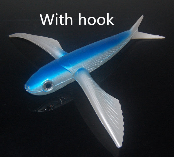 Señuelo Pez Volador Azul Gris para Pesca de Aguas Profundas