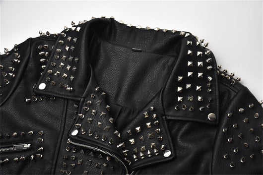 Chaqueta Punk Rock con Tachuelas Pesadas - Image 10