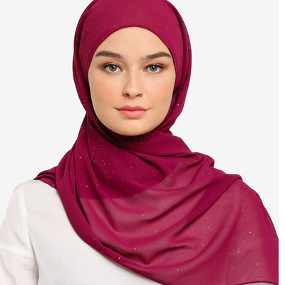 Turbante de Gasa con Perlas y Lentejuelas - Image 3