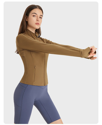 Cardigan Deportivo Ajustado de Manga Larga para Yoga - Image 20