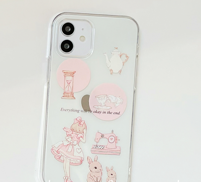 Funda de Teléfono Transparente para la Chica Literaria - Image 6