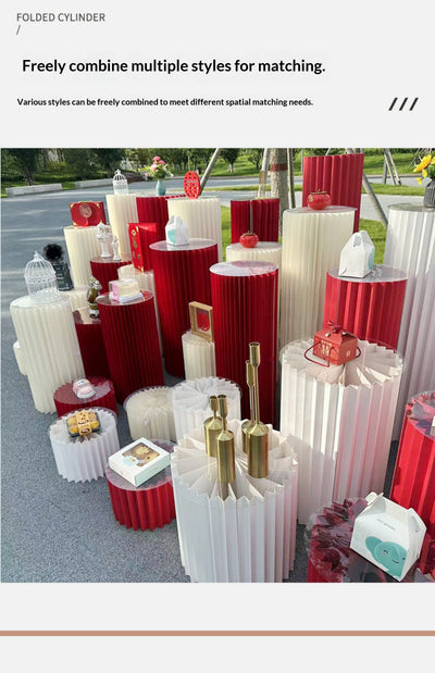 Columna Exhibidora Plegable para Mesa de Postres y Eventos - Image 18