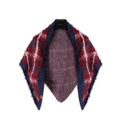 Rebozo de Algodón a Cuadros - Chal Cálido para Mujer - Image 9