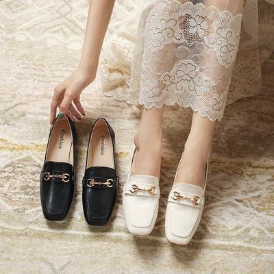 Mocasines Cómodos de Tacón Medio para Mujer - Primavera y Otoño - Image 4