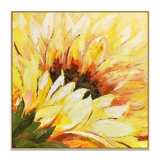 Cuadro Abstracto Girasoles Óleo sobre Lienzo Pintura Moderna Decoración Hogar Oficina - Image 6