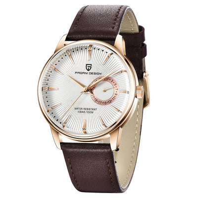 Reloj de Cuarzo para Hombre con Correa de Cuero Impermeable - Image 6