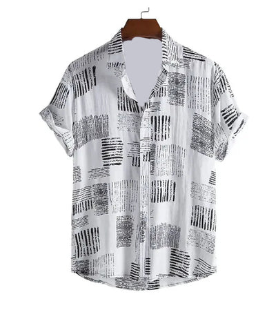 Camisa Casual de Rayas Personalizables para Hombre - Image 17