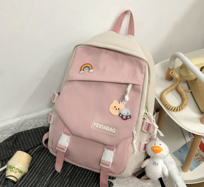 Mochila Escolar Femenina Estilo Coreano para Primaria y Secundaria - Image 7