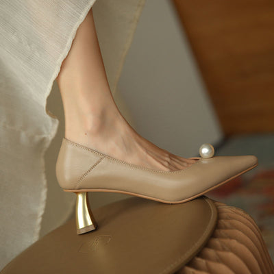 Zapatos de Tacón Grueso Puntiagudo - Estilo Influencer - Image 6