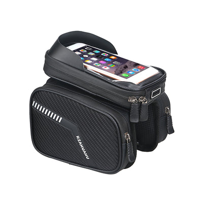 Bolsa Frontal para Bicicleta de Montaña - Soporte para Celular y Almacenamiento - Image 3