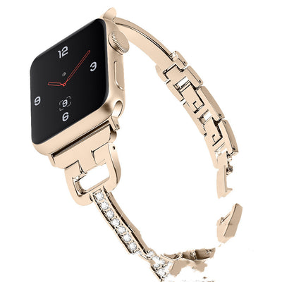 Correa Metálica Diamantada D-Shape Compatible con Apple Watch - Image 12