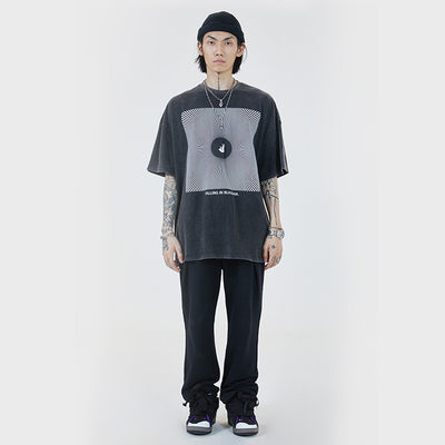 Camiseta Oversize Hip-hop de Manga Corta - Estilo Urbano Contemporáneo - Image 2