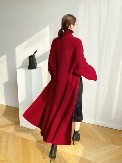 Cardigan Tipo Temperamento Largo Mujer Otoño Invierno - Image 13