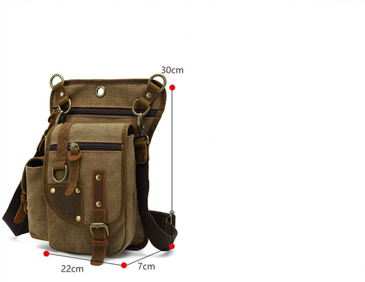 Bolsa Mensajera de Lona para Hombre - Estilo Casual y Versátil - Image 17