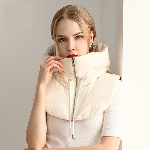 Abrigo Acolchado Unisex con Plumón de Ganso y Capucha