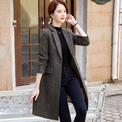 Gabardina Negra Midi para Mujer - Image 16