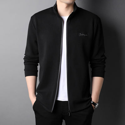 Chaqueta Deportiva Hombre Cuello Alto con Bordado - Estilo Moderno - Image 8