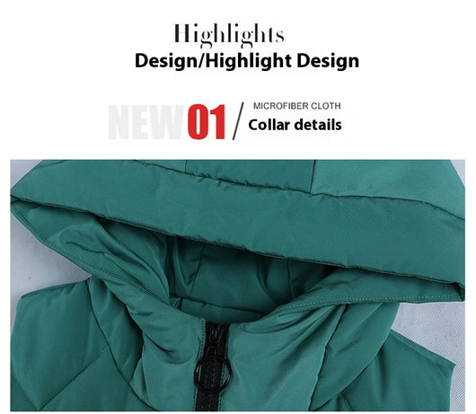 Chaleco Acolchado de Algodón para Mujer Talla Grande - Image 10