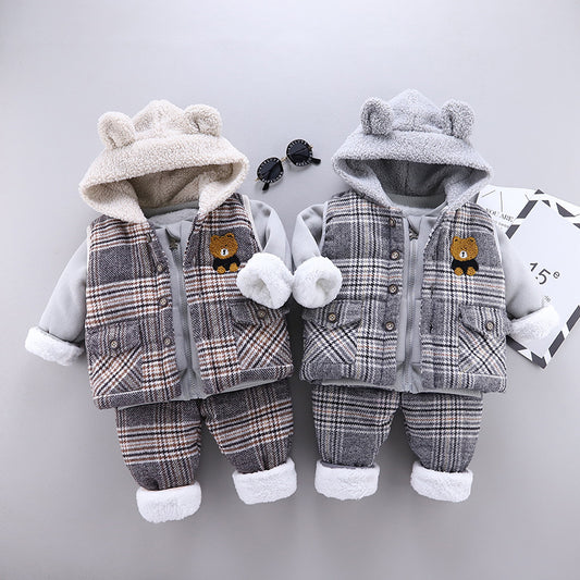 Conjunto de Tres Piezas Infantil Velvet Premium