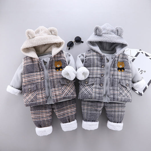 Conjunto de Tres Piezas Infantil Velvet Premium