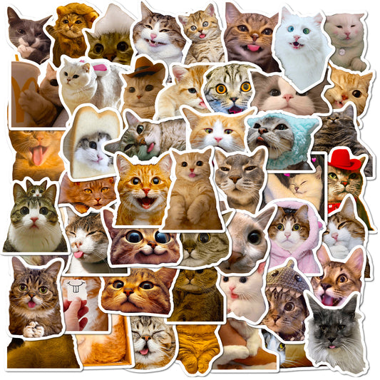 Pack de 50 Stickers Decorativos de Gatitos Realistas para Vasos, Cuadernos y Diarios - Image 2