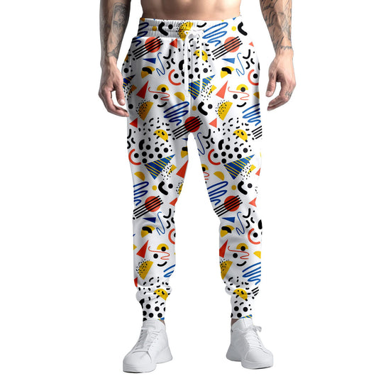 Pantalones de Chándal Estampado Digital Graffiti Colorido Corte Recto - Image 21
