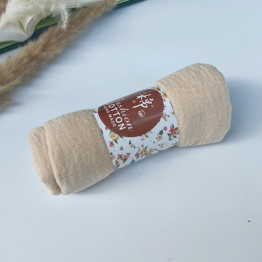 Pañuelo de Algodón y Lino Arrugado Monocromático - Image 54