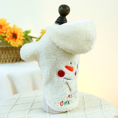 Abrigo Navideño Cálido para Perros y Gatos - Diseño Muñeco de Nieve Esponjoso - Image 12