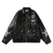 Chaqueta de Cuero Americana para Motociclista