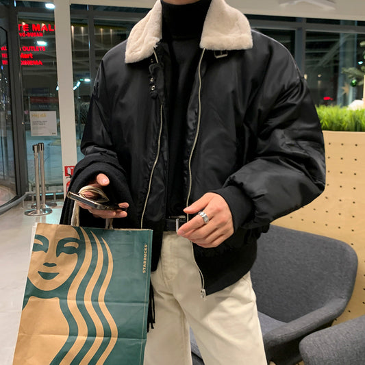 Chaqueta de Invierno de Algodón para Hombre con Forro de Borrego - Image 2