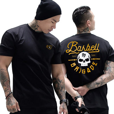 Playera Deportiva Elástica Transpirable de Manga Corta