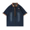 Camisa Denim Suelta Verano para Hombre